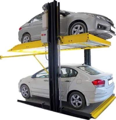 Sollevatore da parcheggio a due colonne a comando idraulico